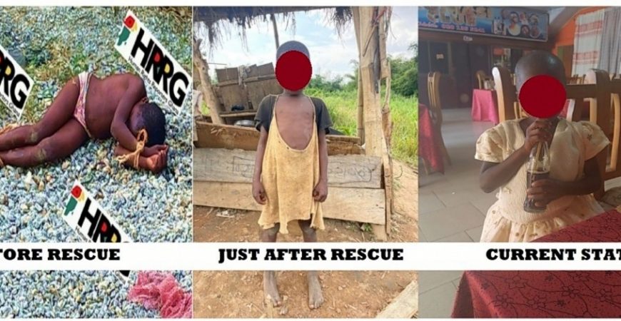 Human Rights Reporters Ghana gets results: 7-year-old girl brutally assaulted, tortured rescued
